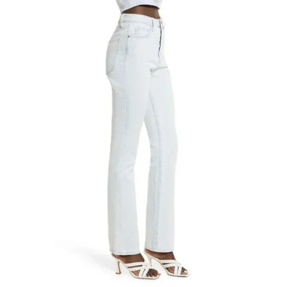 NWT WeWoreWhat The Icon High Waisted Light Wash Bootcut Jean - Picture 3 of 11